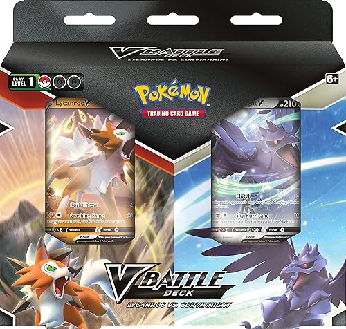 Vista 3 de Pokemon TCG: Baraja de batalla V: Lycanroc vs Corviknight