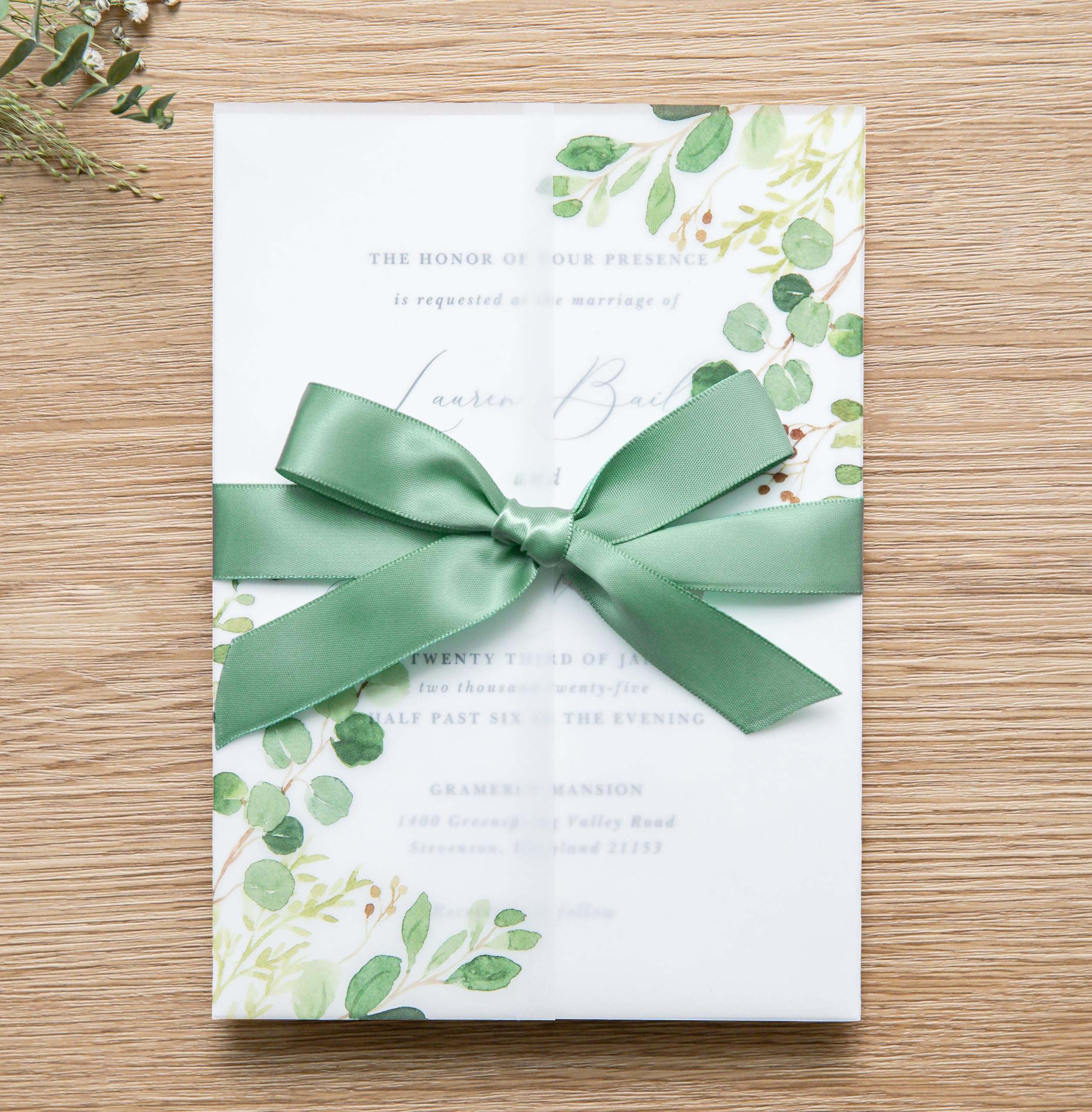 invitation card sleeves Amazon.com: PONATIA 50 PCS Vellum Jackets for 5x7 Invitation Cards- 135GSM  Green Eucalyptus Vellum Sleeves, Wedding Invitations Wraps Transparent  Christmas Gift Cards Jackets