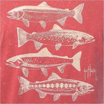Guy Harvey Mens Short Sleeve Coastal Wash Cotton Graphic Pocket T-Shirt