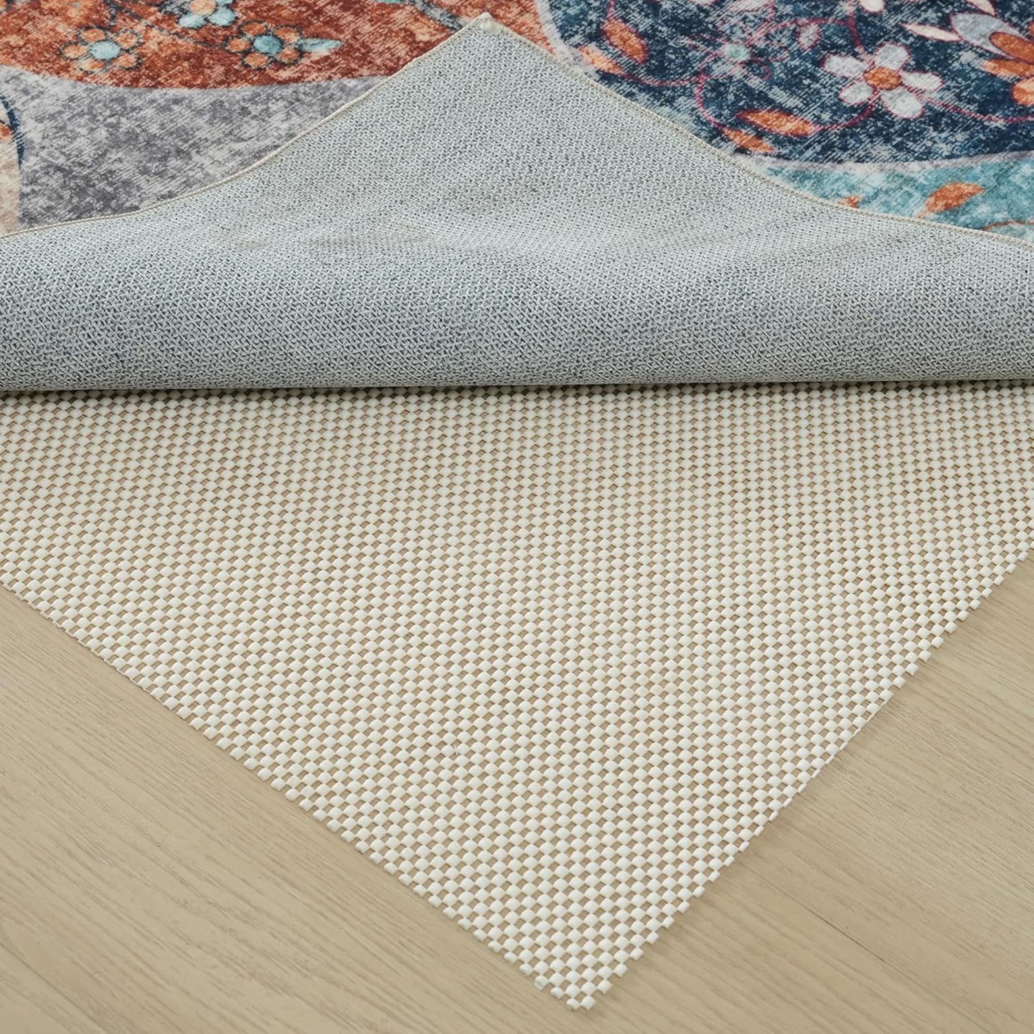 BRICHOEE Non Slip Rug Pad for Hardwood Floors, 2x3 Feet Extra Thick Rug