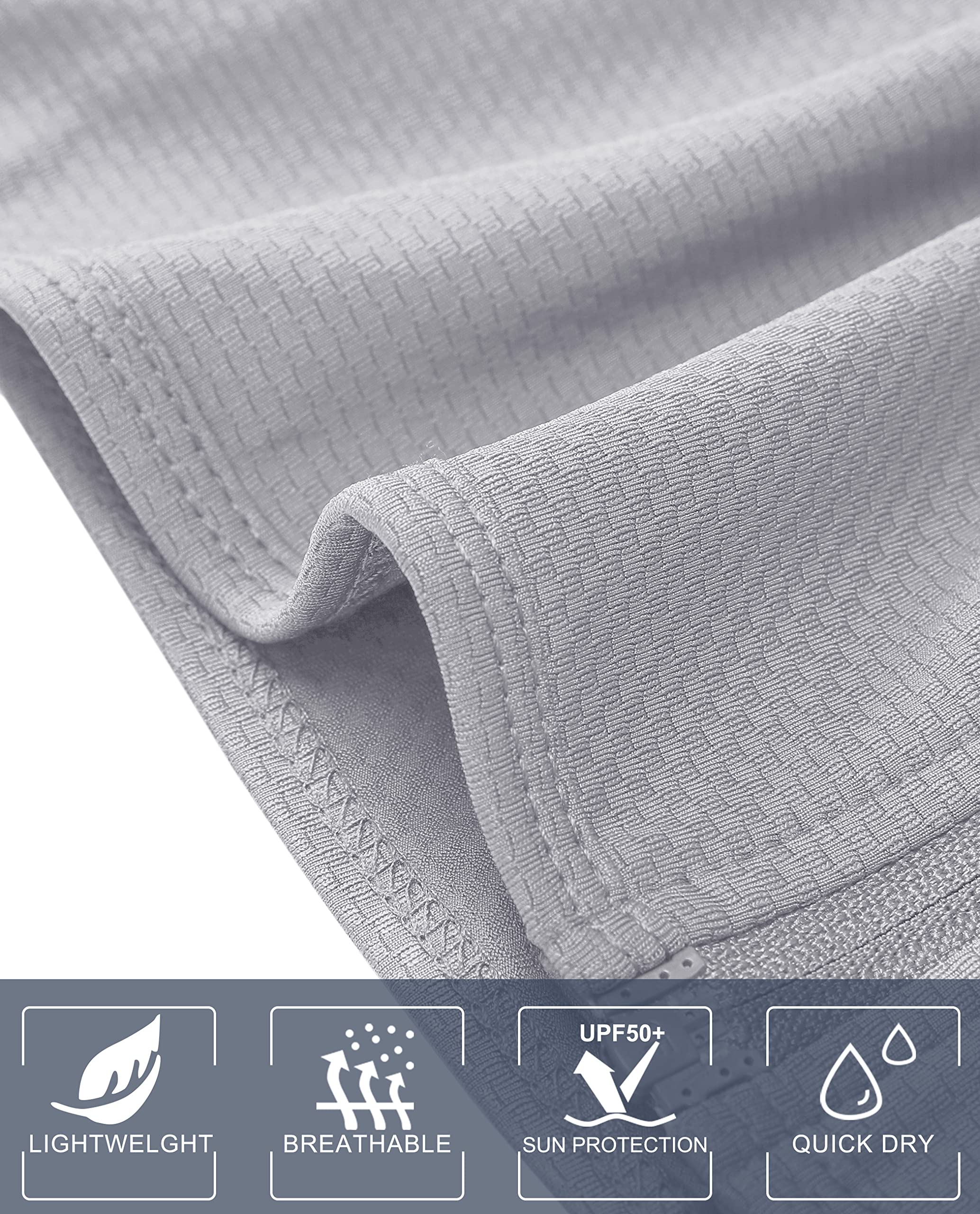Chaqueta de protección solar UPF 50+ para mujer, ligera, con cremallera completa, sudadera con capucha y manga larga, camisas de entrenamiento para senderismo, correr — view 2