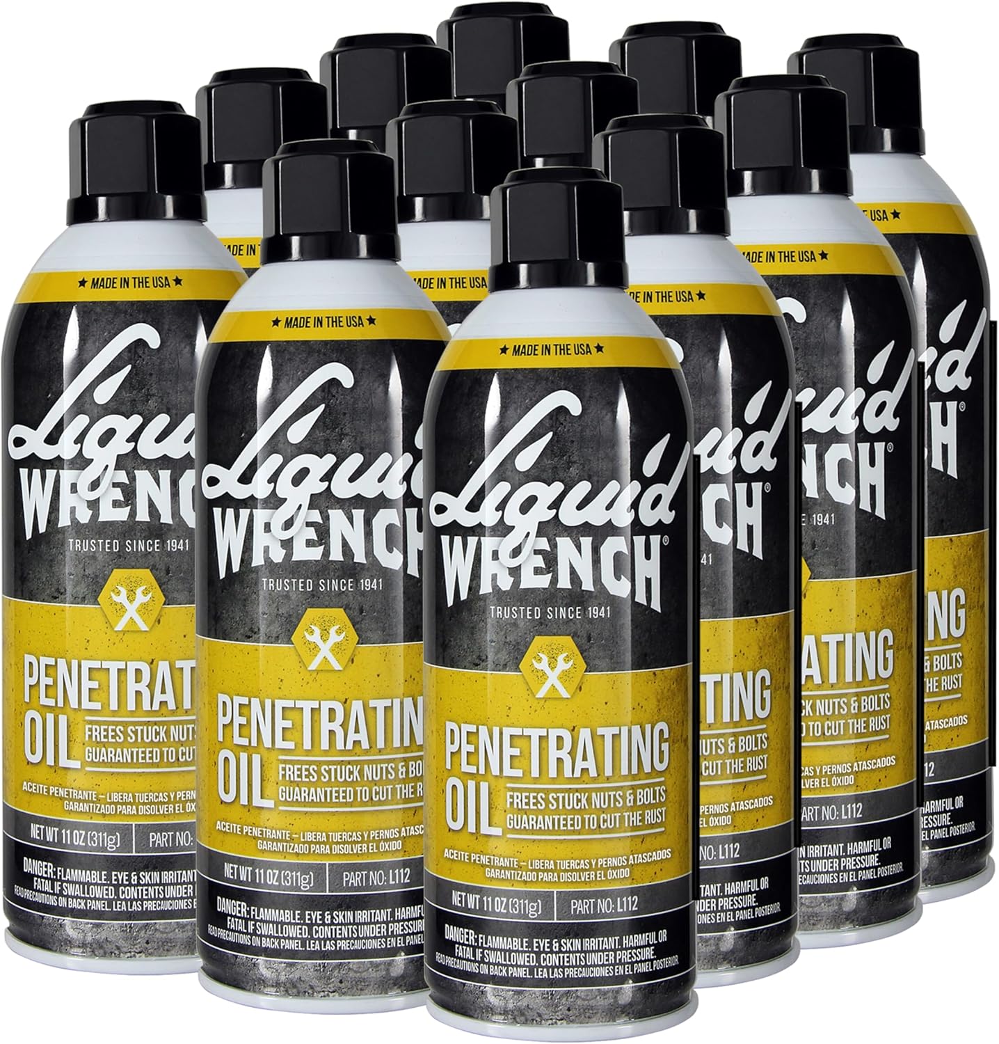 Multiple cans of Liquid Wrench Penetrating Oil