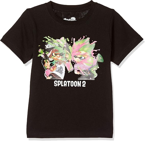 Amazon スプラトゥーン Tシャツ Kids 半袖 コットン スプラトゥーン2 ガールvsボーイ Tシャツ カットソー 通販