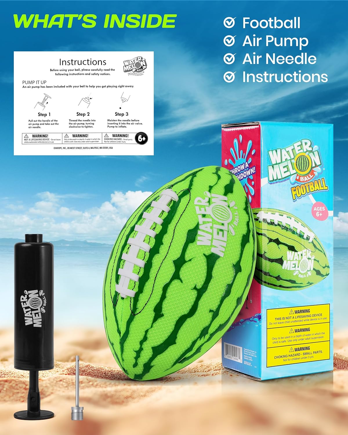 9'' LED Glow Ball & 9'' Waterproof Football