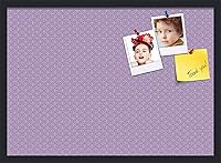 Vista 347 de PinPix Tablero de anuncios de corcho de 20 x 14 pulgadas. Este tablero decorativo enmarcado viene con diseño de círculos B W y un marco negro