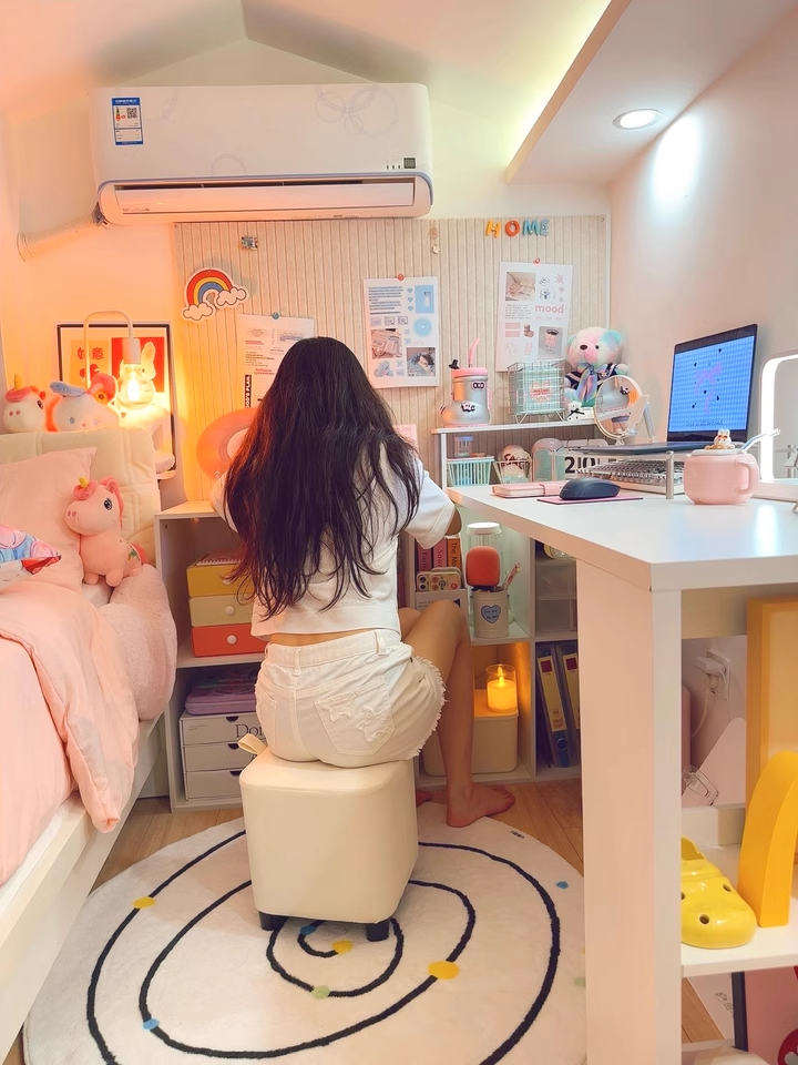 LAITEGOG 学習机 ドレッサー 勉強机 デスク ドレッサー 兼用 L字