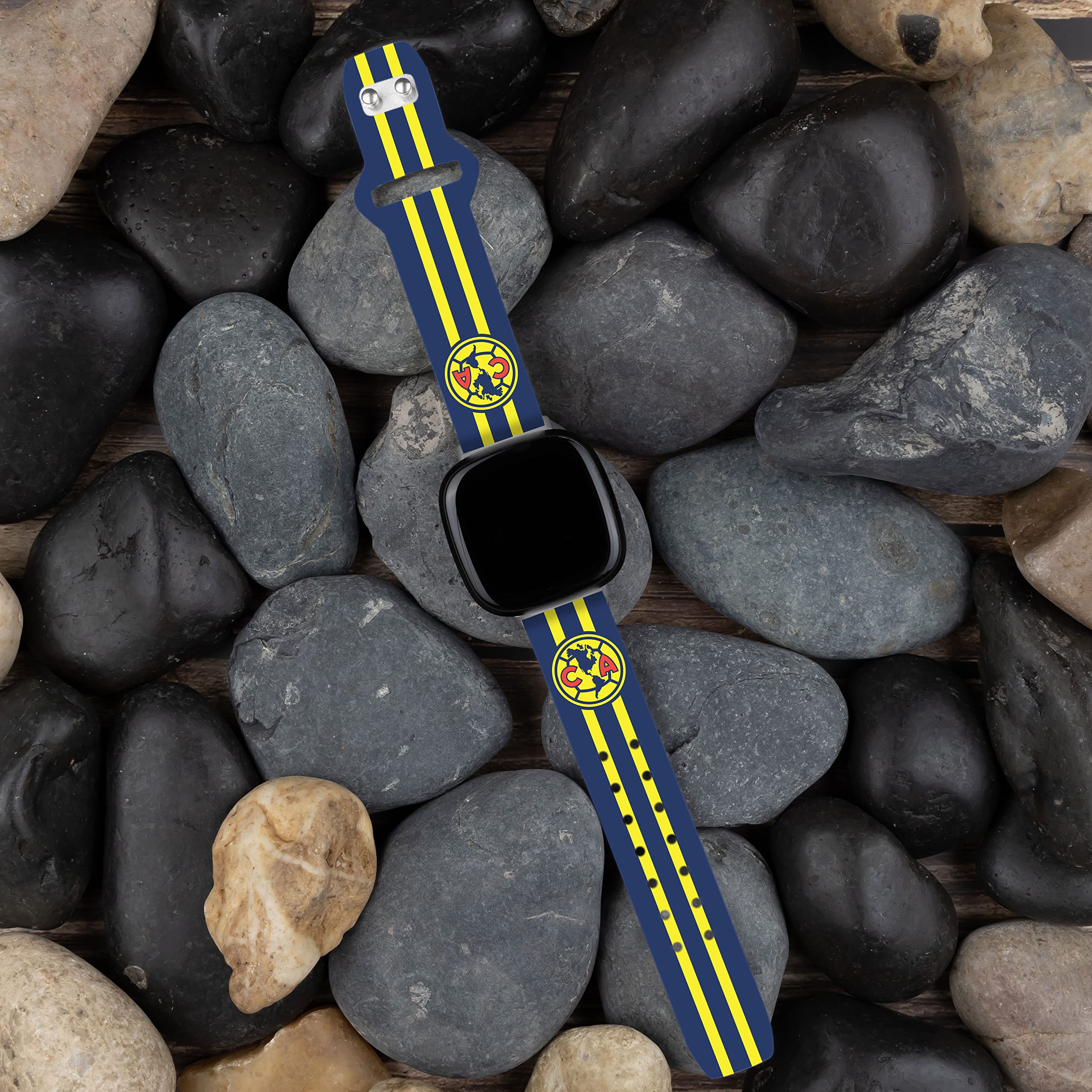 Affinity Bands Club America HD Watch Band Compatible with Fitbit Versa 3 & Sense 1 (Short Team Pattern)