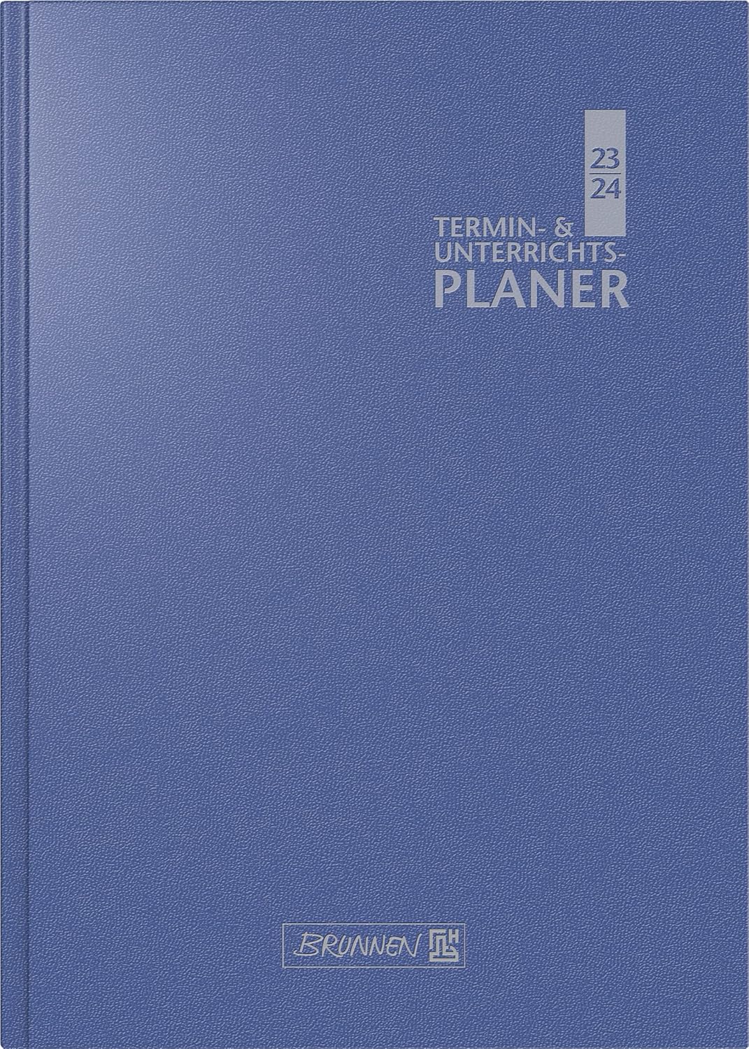 BRUNNEN Teacher's assortment 2023/2024 2 pages = 1 week, oversize A5: 17 x 24 cm, blue