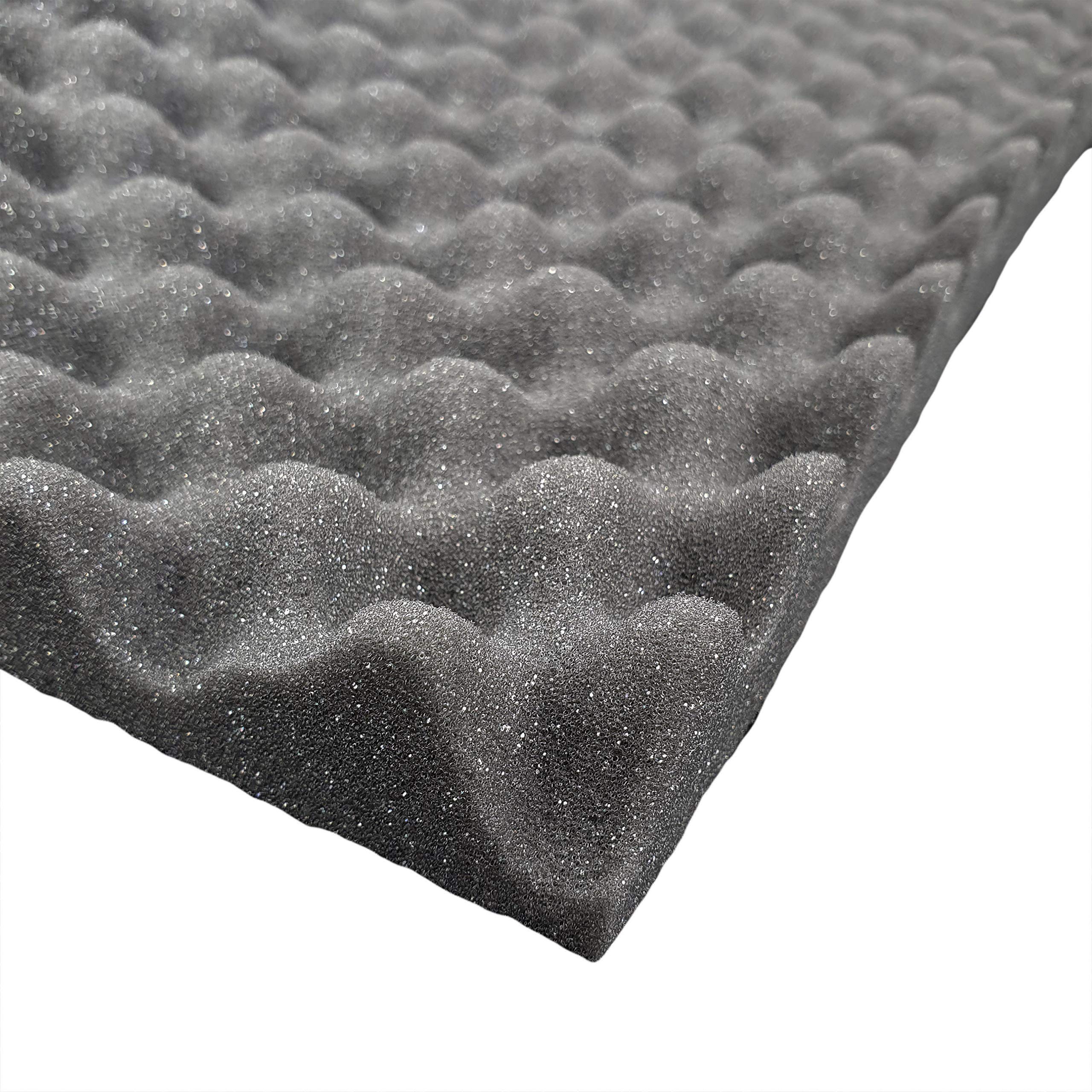 Mousse acoustique 200 x 100 x 3 cm – 2 PC – 4 m² GMP Tech Beauty of Sound Mousse alvéolée – Isolation en mousse pour salle de jeux – Isolation acoustique pour studio de musique – Mousse acoustique