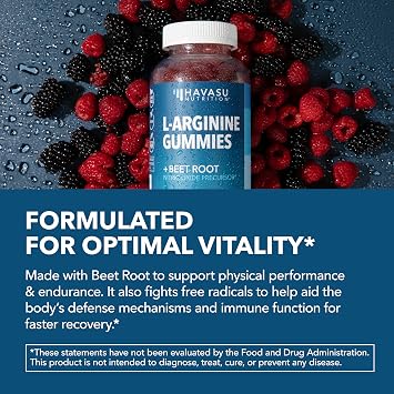 L-Arginine with L-Citrulline and Beet Root Gummies, Sour Berry, 30 Servings