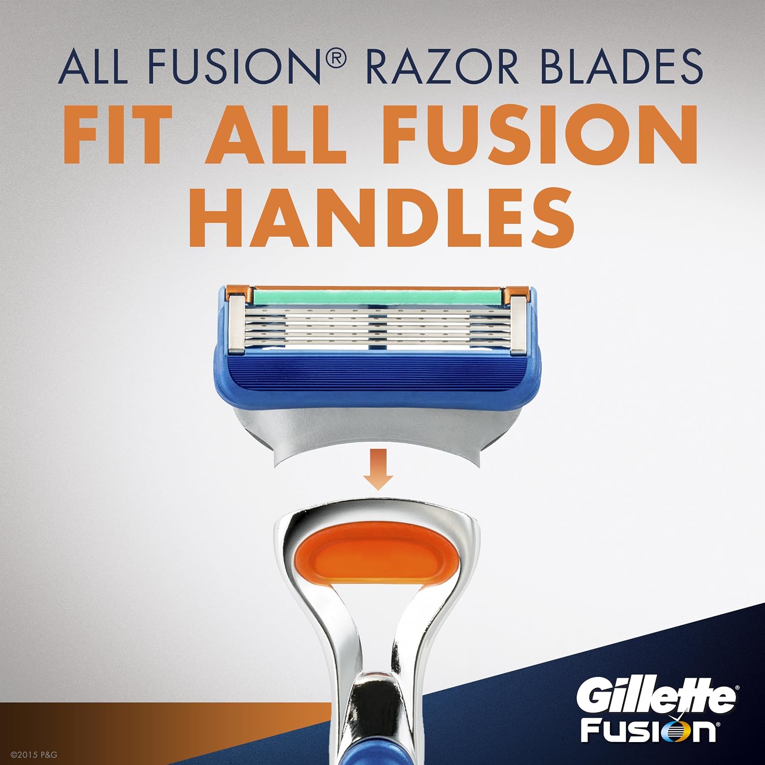 Gillette Fusion Manual Men's Razor Blade Refills, 8 Count