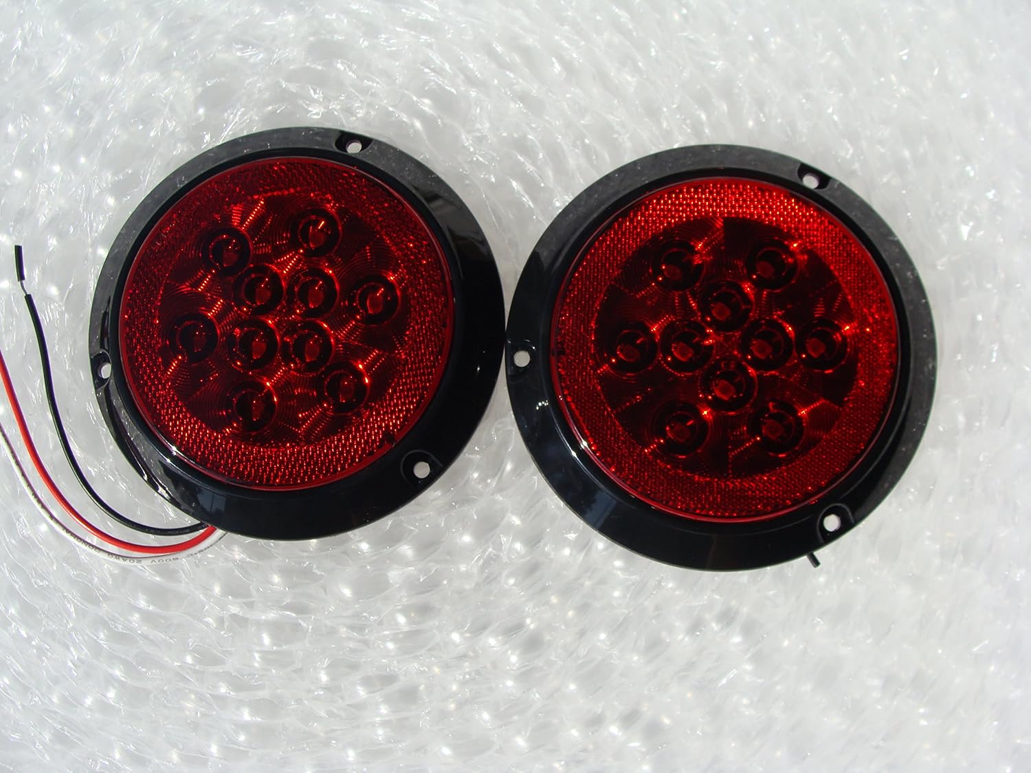 GCD (2)- 4" TJ Wrangler RED LED SURFACE MOUNT TAIL LIGHTS INCLUDES 2 BACKUP LIGHTS