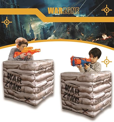 Miniatura 4 de Combat Battlefield Compatible with Laser tag, Water Gun, Dart Gun, Perfect for Boys and Girls Birthday Activities (Battle INFLATABLES Combat war