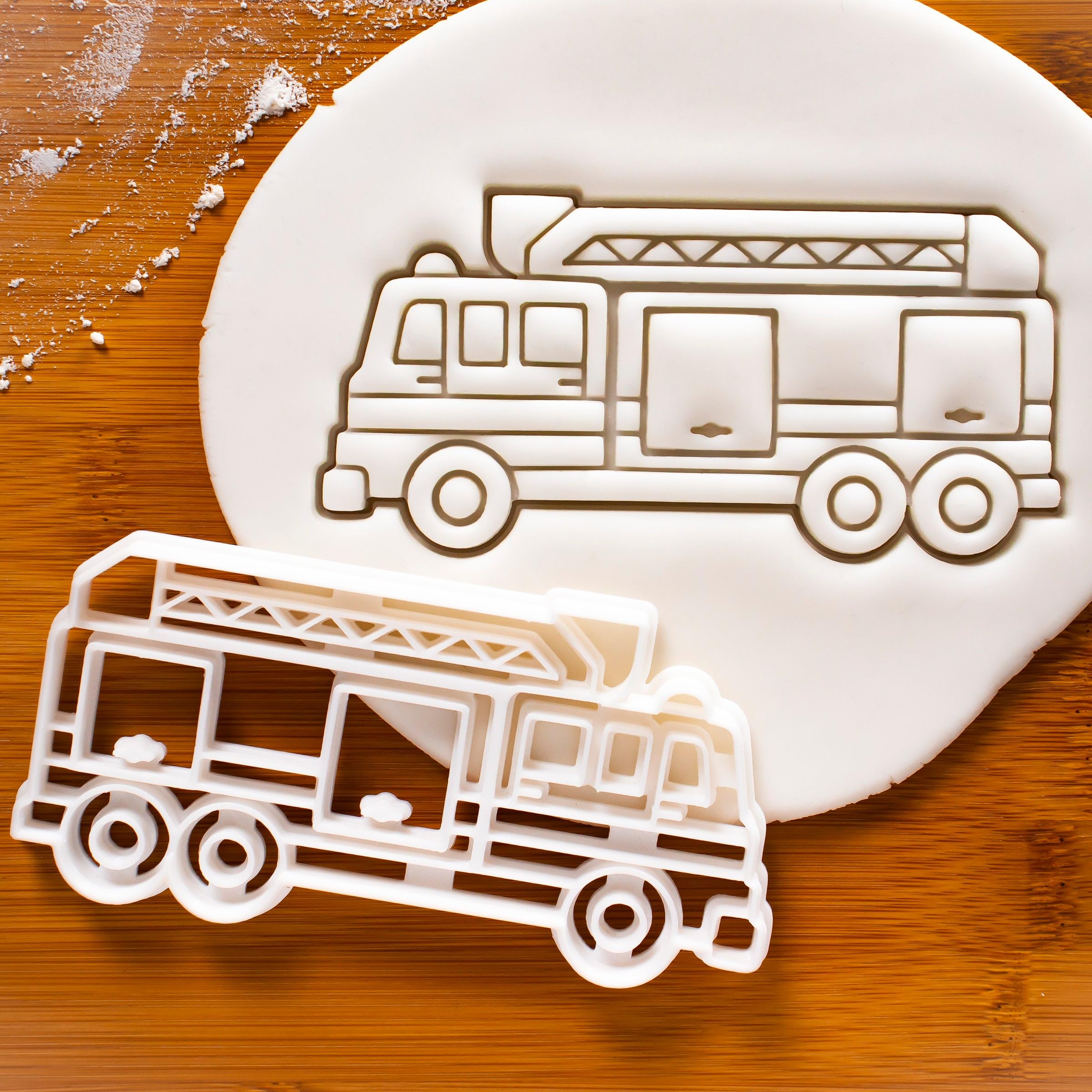 Cortador de galletas de camión de bomberos, 1 pieza – Bakerlogy