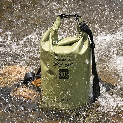 Vista 64 de Mochila impermeable de 5L/10L/20L/30L/40L, bolsas de almacenamiento impermeables flotantes para kayak, canotaje, natación, senderismo, camping