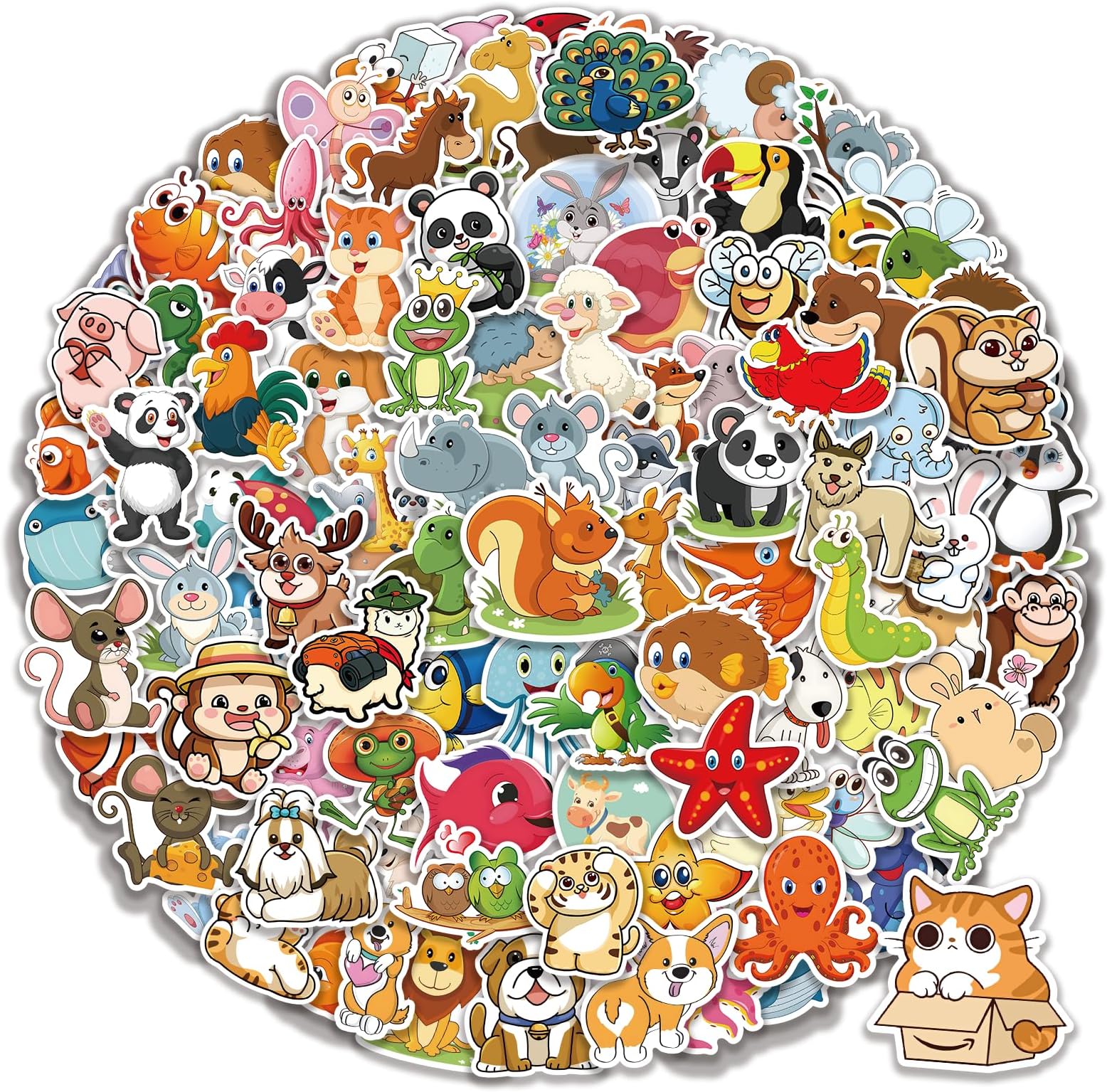 Amazon.com: 1200PCS Water Bottle Animal Stickers for Kids Classroom ...
