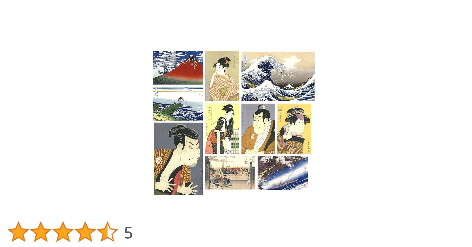 Amazon | 浮世絵ポストカード 10柄30枚セット（10柄×3枚） Lin-ne 葛飾