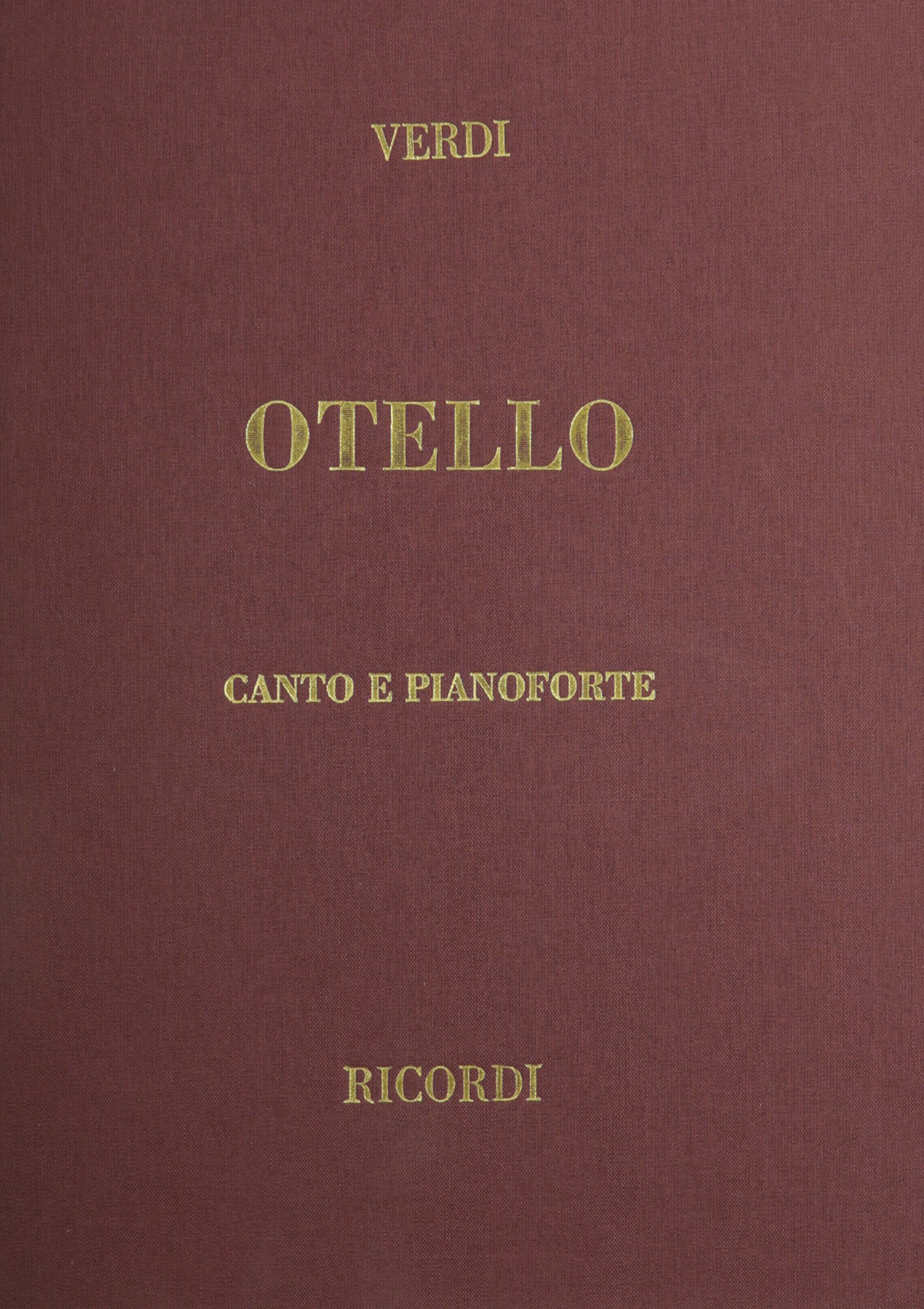 Otello cloth vocal score: Vocal Score