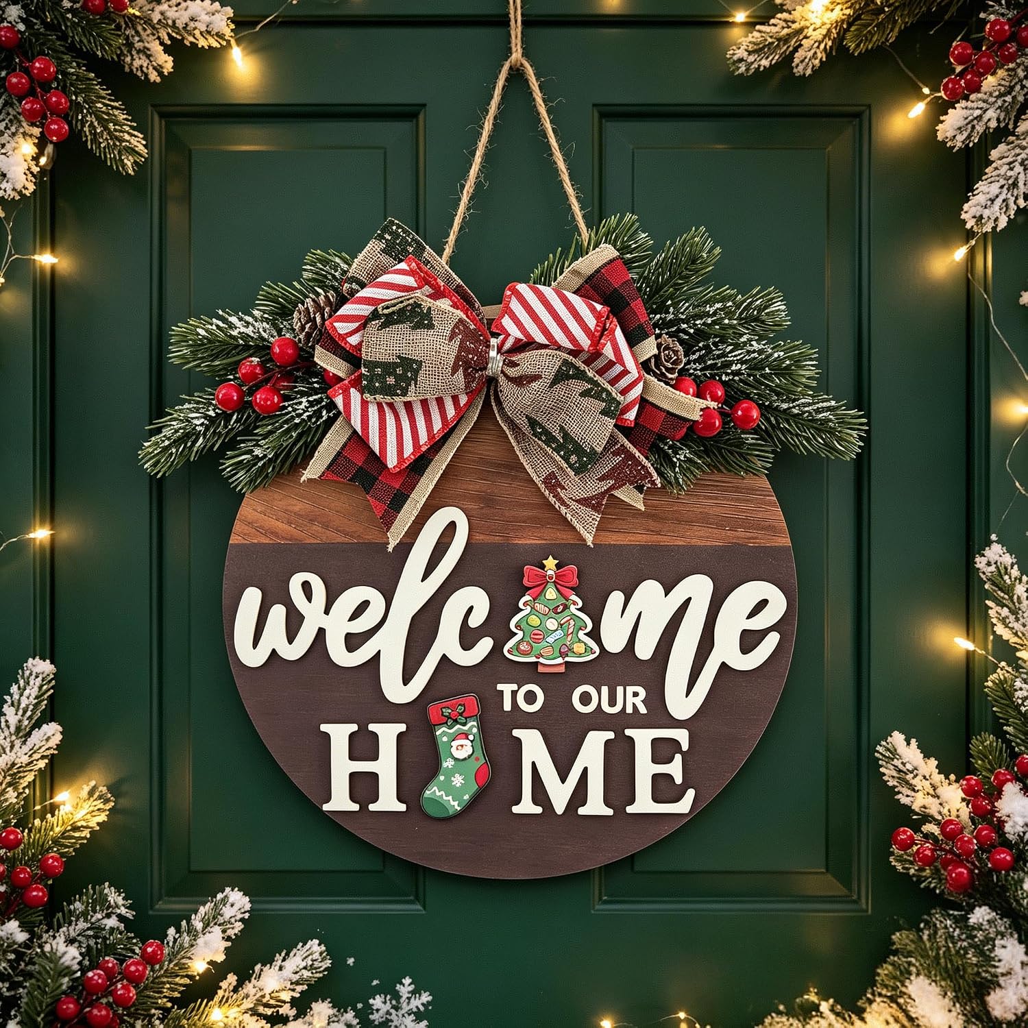 Interchangeable Welcome Wreaths Sign Perfect Housewarming Gift Door Decor