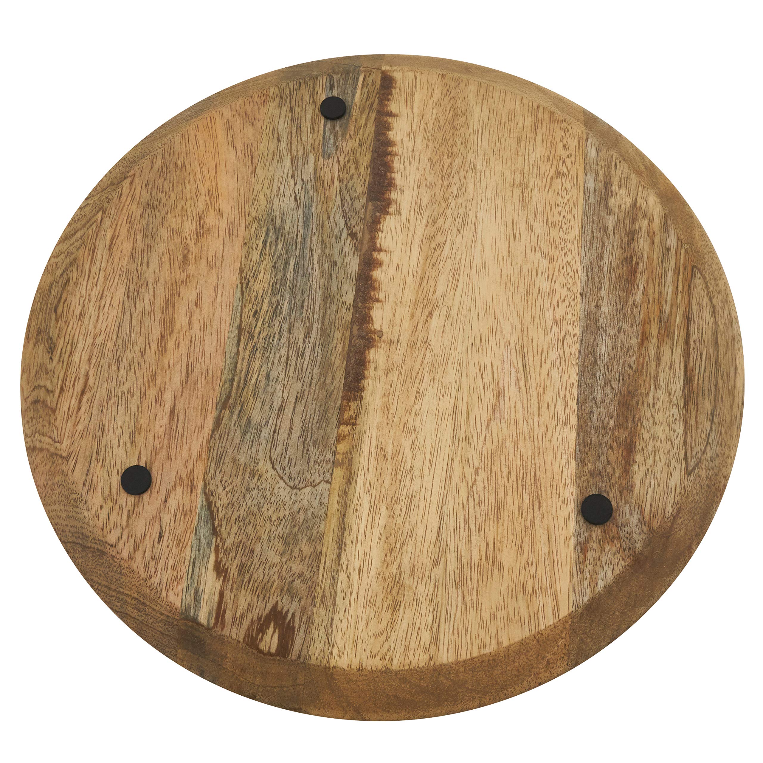 SARO LIFESTYLE CH239.N13R Grain de Bois Collection - Placas de carga de madera (4 unidades), madera de mango, color natural