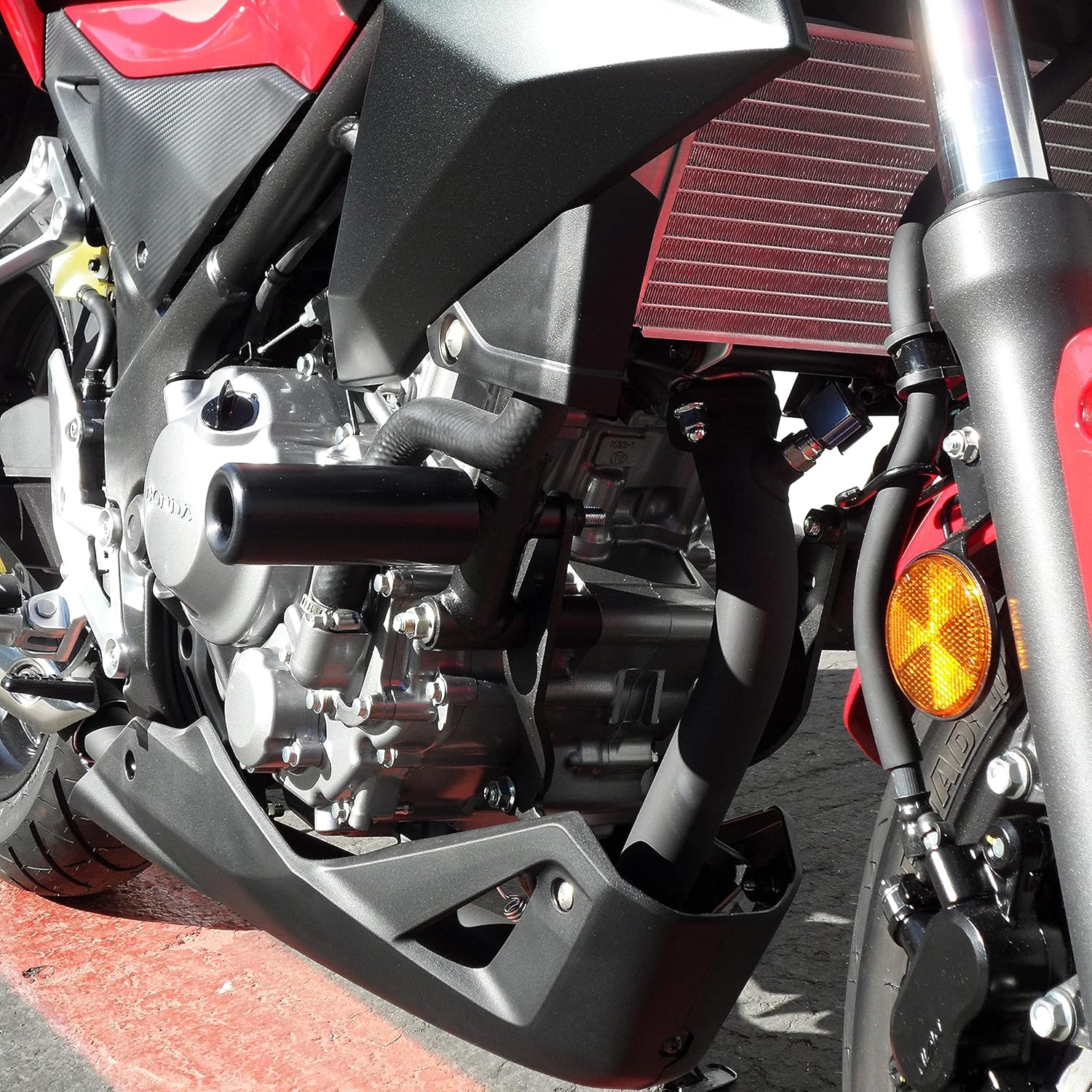 DMP USA MADE Hon CB300F CB 300 F 2015 2016 2017 2018 Black No Cut Frame Sliders Fits ABS & NON ABS Models - 750-3129-DMP