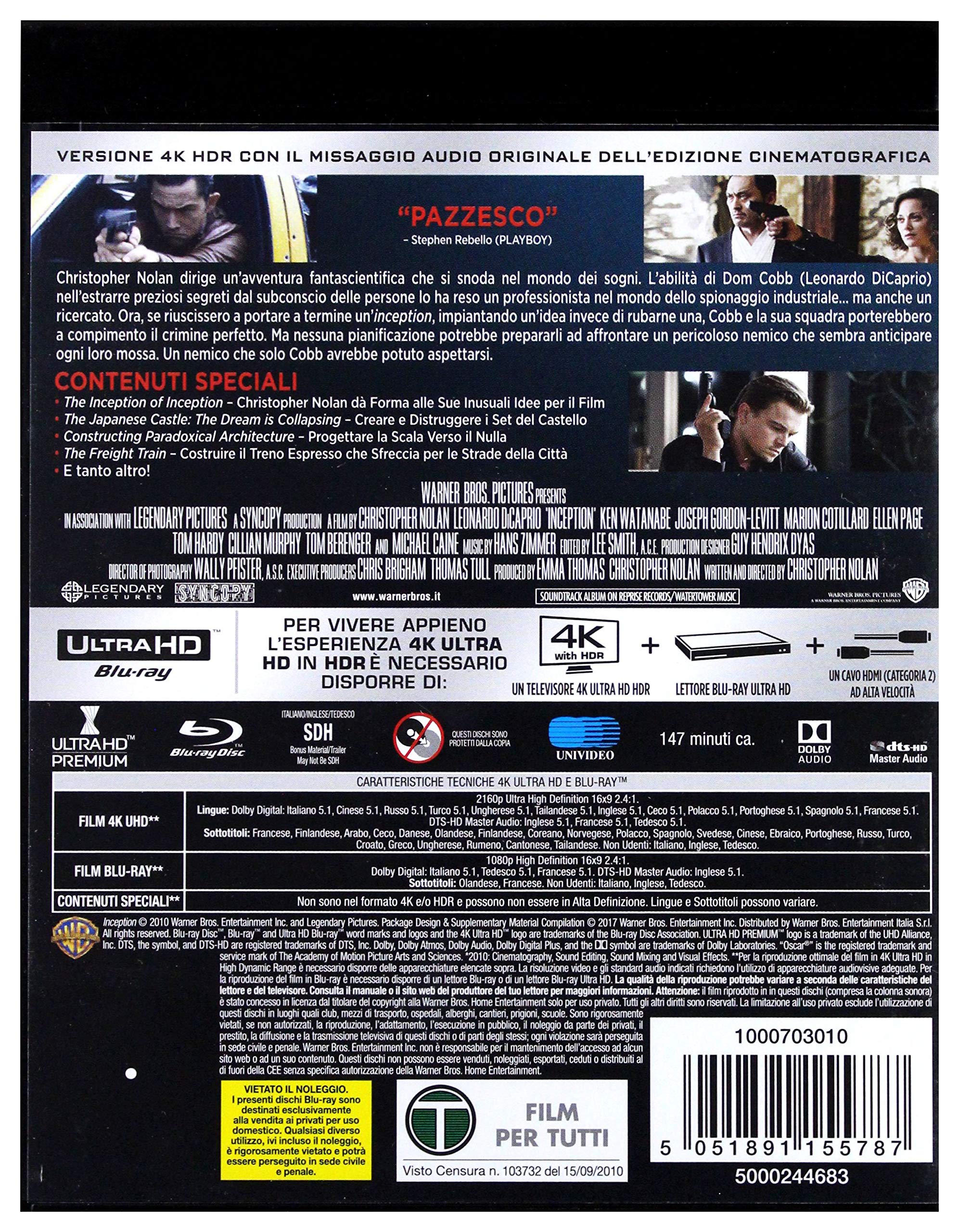 Inception (4K Ultra-HD+Blu-Ray)