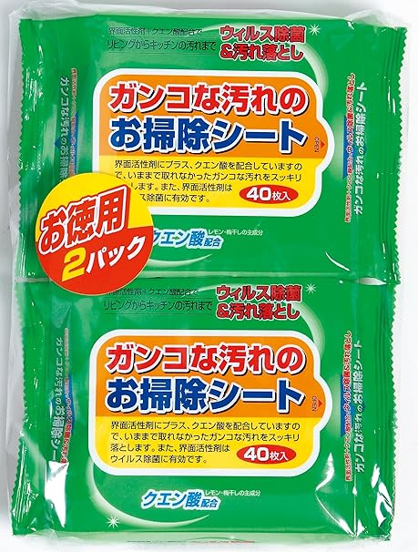 Amazon ガンコな汚れのお掃除シート40枚 2p ペーパーテック ワイパー ダスター取替シート
