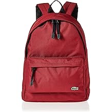 Lacoste Mens Sinpople Monogramme Backpack, Black, One Size
