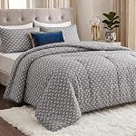 Queen Comforter Set 3 Piece Grey by Utopia Bedding, Printed Comforters Queen Size, Bedding Comforters Sets, Down Alternative Soft Bed Set, 1 Comforter (88 x 88 inches) 2 Pillow Shams (20 x 26 inches)