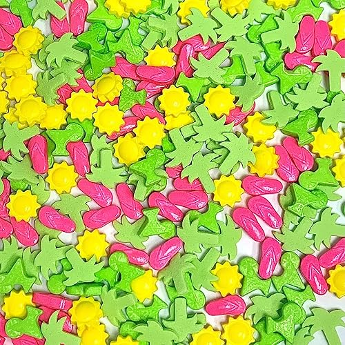 Miniatura 2 de COOL MOM SPRINKLES Toes In The Sand Sprinkles (4 onzas) Sandalias, sol, palmeras para decorar pasteles de verano, cupcakes, galletas y postres