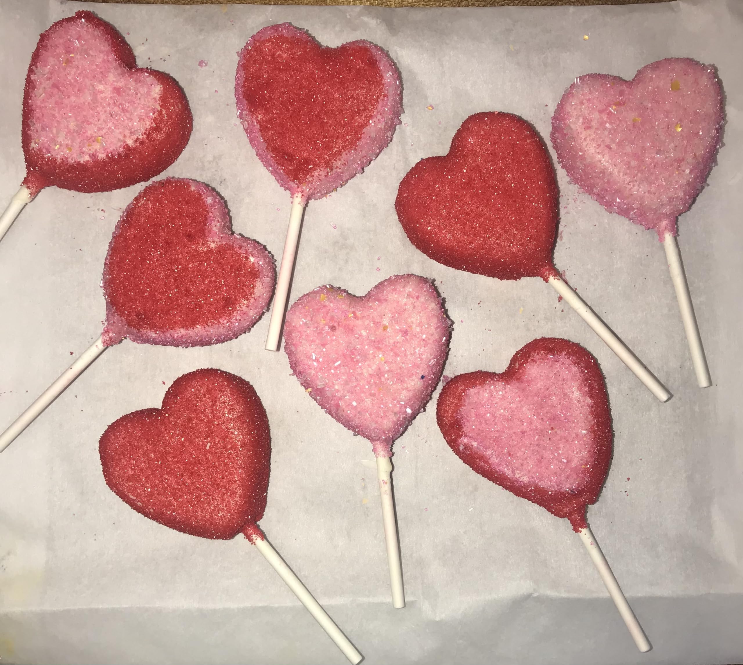 Moldes de silicona con forma de corazón para hornear, moldes grandes de 2 pulgadas, 10 cavidades adecuadas para moldes de cubitos de hielo, molde de chocolate, moldes de silicona de San 7