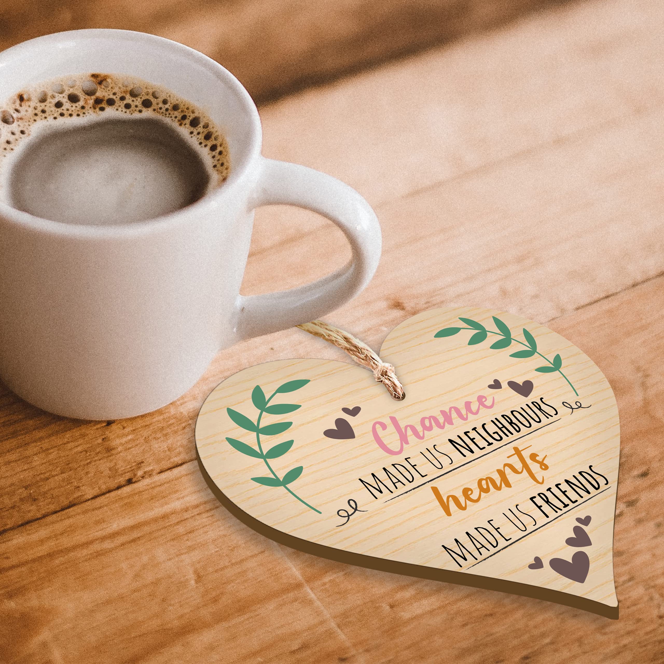 1 pezzo Targa in legno a forma di cuore come regalo di compleanno o