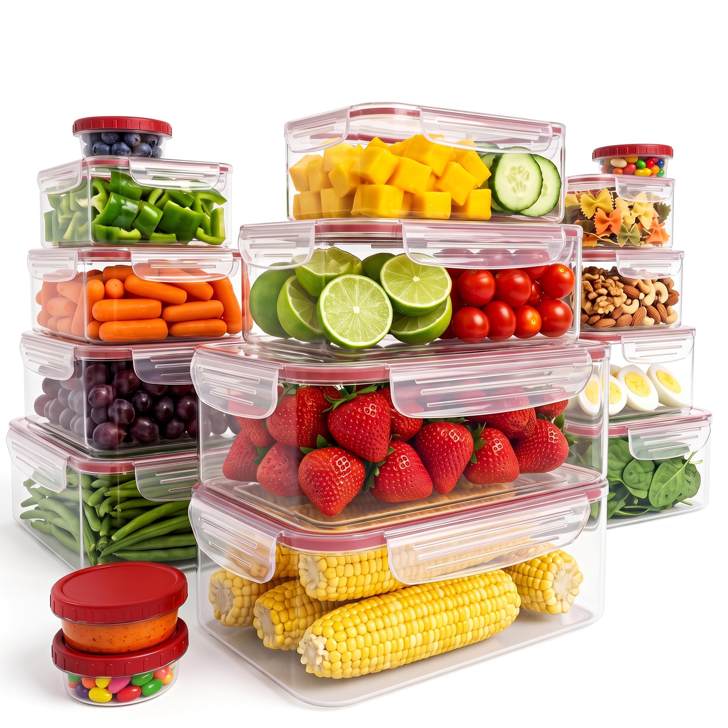 Utopia Kitchen Plastic Food Storage Containers