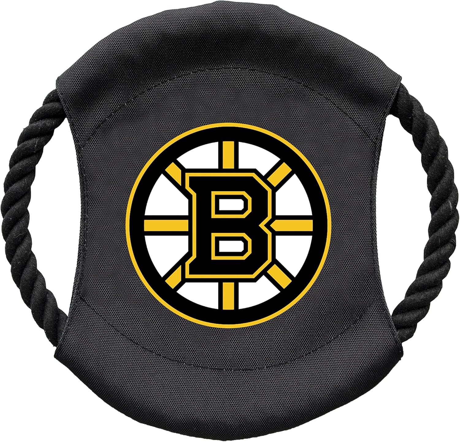 Littlearth NHL Boston Bruins Sock Monkey and Flying Disc Pet Toy Combo Set, Team Color, One Size