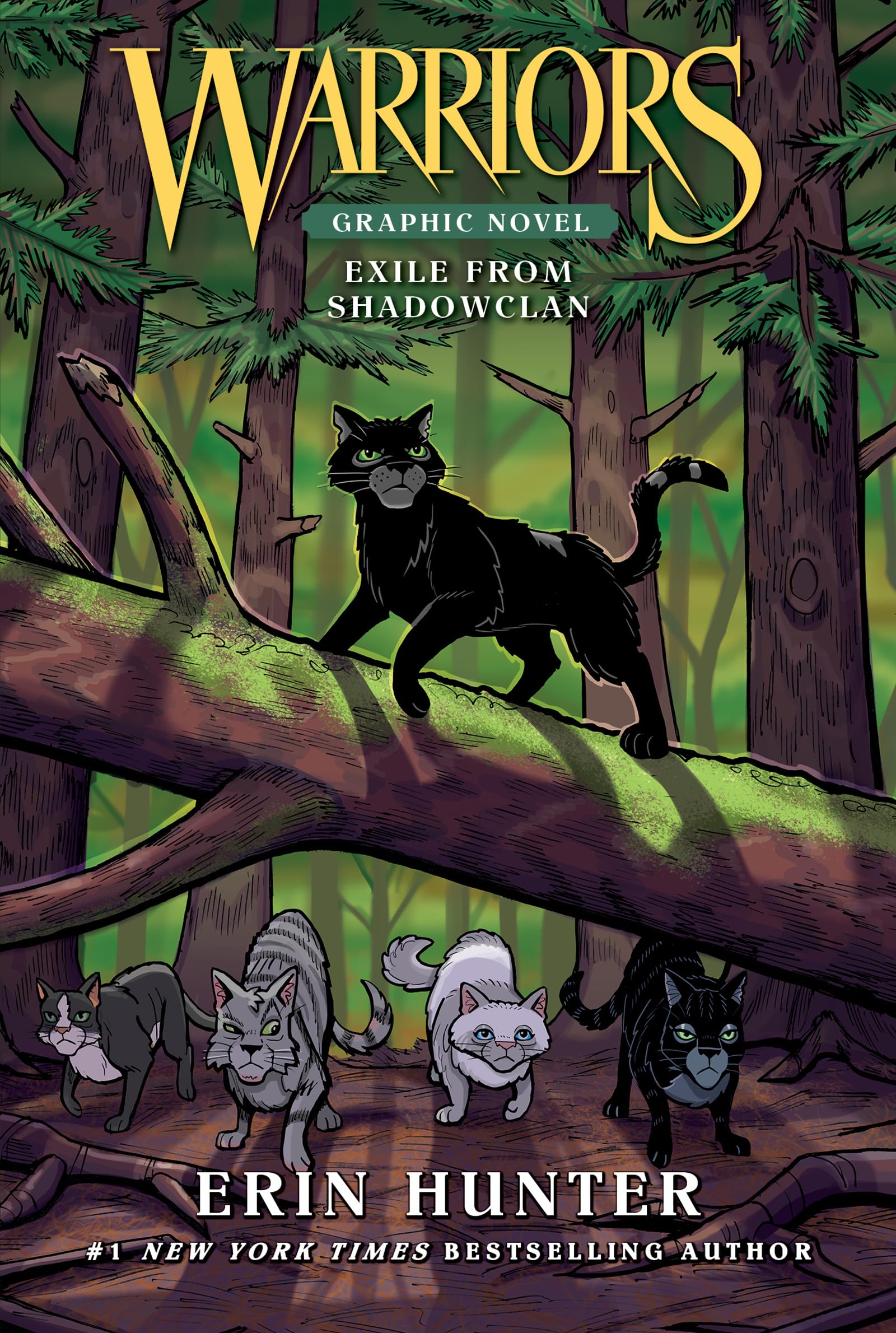 Warriors: Exile from ShadowClan (Full-Color Adventure): A Full-Color Clan Adventure About Survival, Exile, and Reclaiming Honor