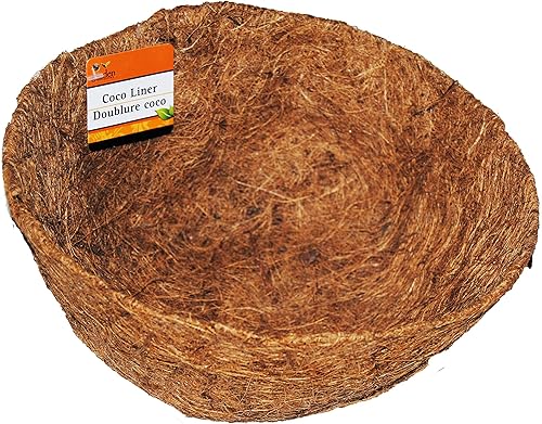 Miniatura 2 de Revestimientos de repuesto de fibra de coco en forma de cesta de 10 pulgadas (3 unidades)