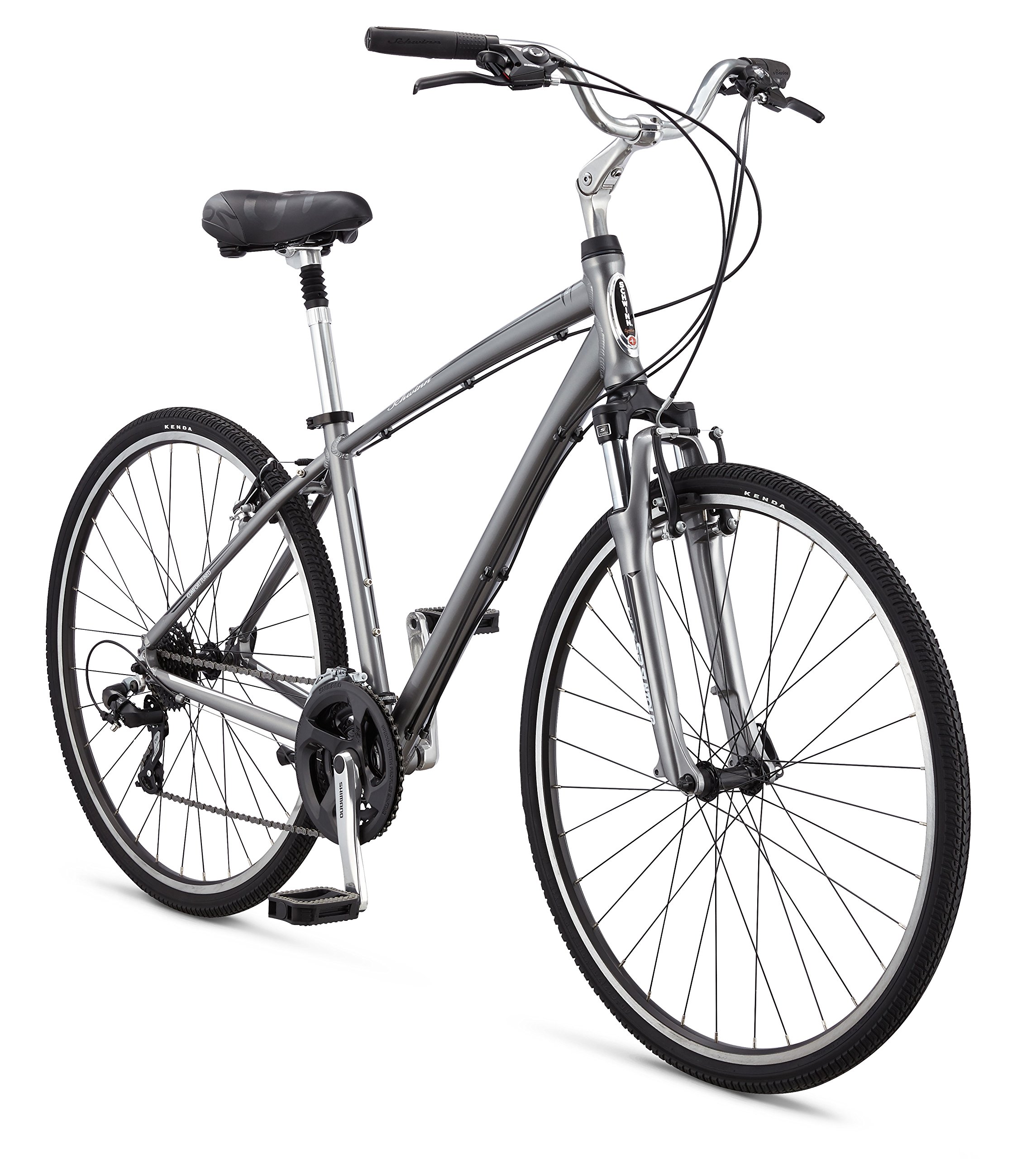 Amazon.com : Schwinn Men's Voyager 1 700C Wheels Hybrid Bicycle : Sports & Outdoors