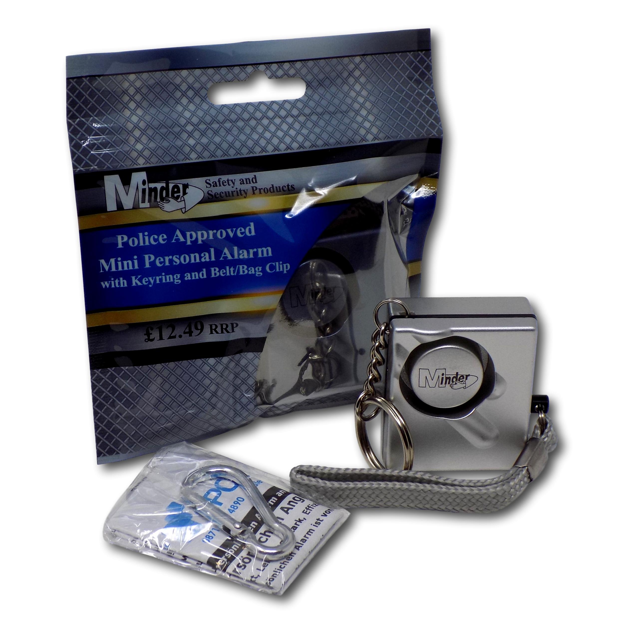EPOSGEAR Minder Sports Ball Activity Personal Attack Alarm - Ideal For Children And Young Adults (Mixed Pack Of 4, With Spare Batteries