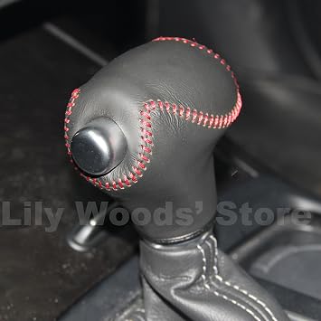 Genuine Leather Gear Shift Knob Cover for 2011-2016 Kia Sportage /2014 2015 Sorento /2014-2016 Cadenza /2014 2015 Optima /2015 2016 Sedona /2014-2016 Forte Automatic