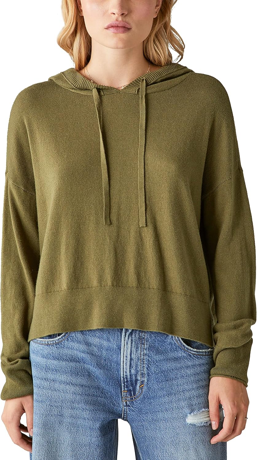 Lucky Brand Women's Cloud Soft Hoodie : Clothing, Shoes & Jewelry