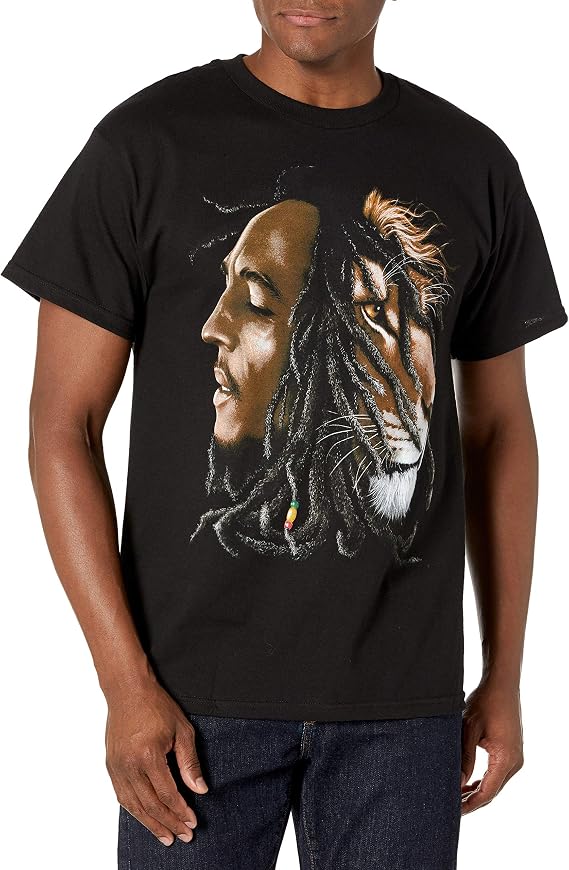 Zion Rootswear Men's Bob Marley Profiles T Shirt