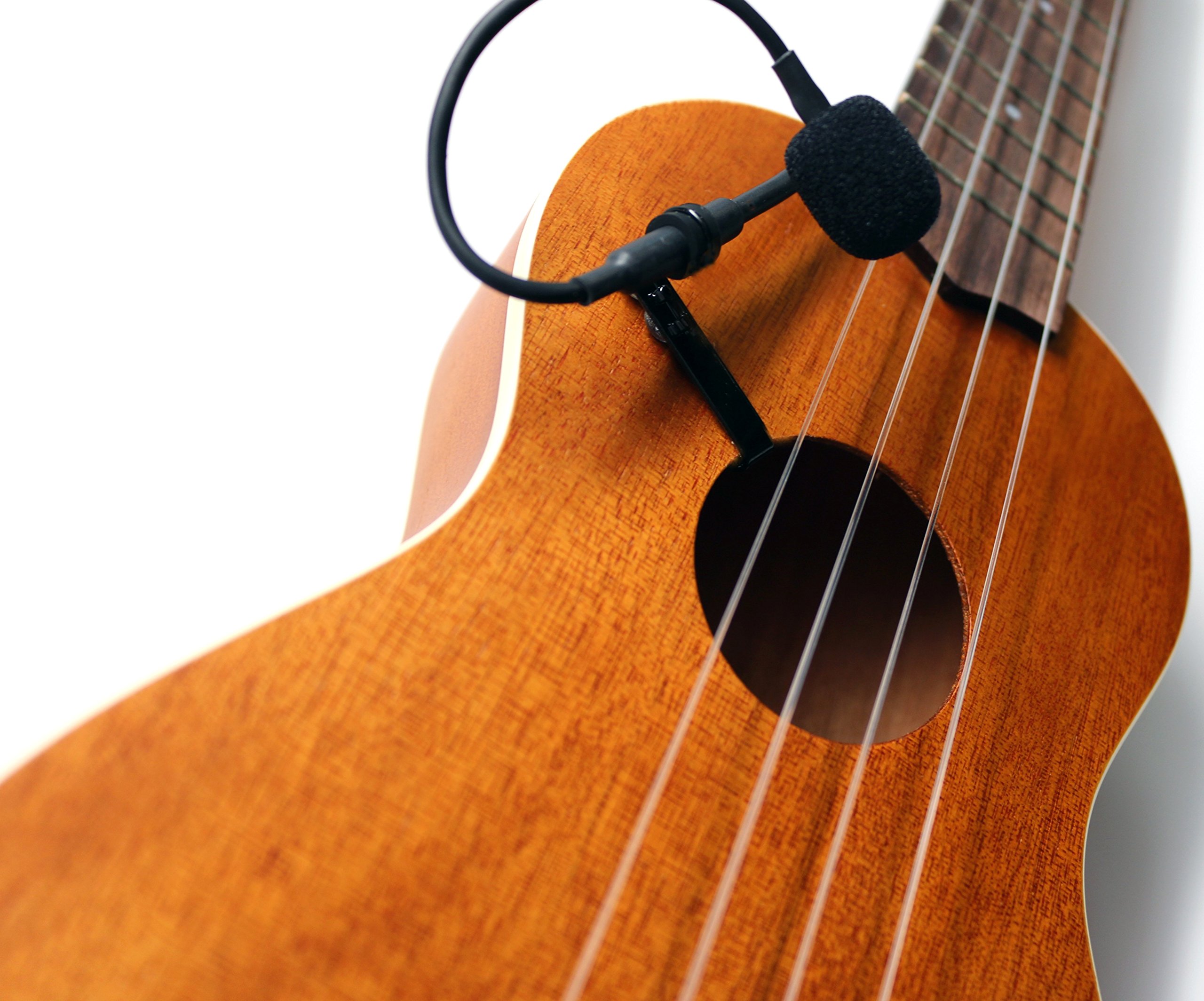 The Feather Concert Ukelele Pickup with Flexible Micro-Gooseneck by Myers Pickups