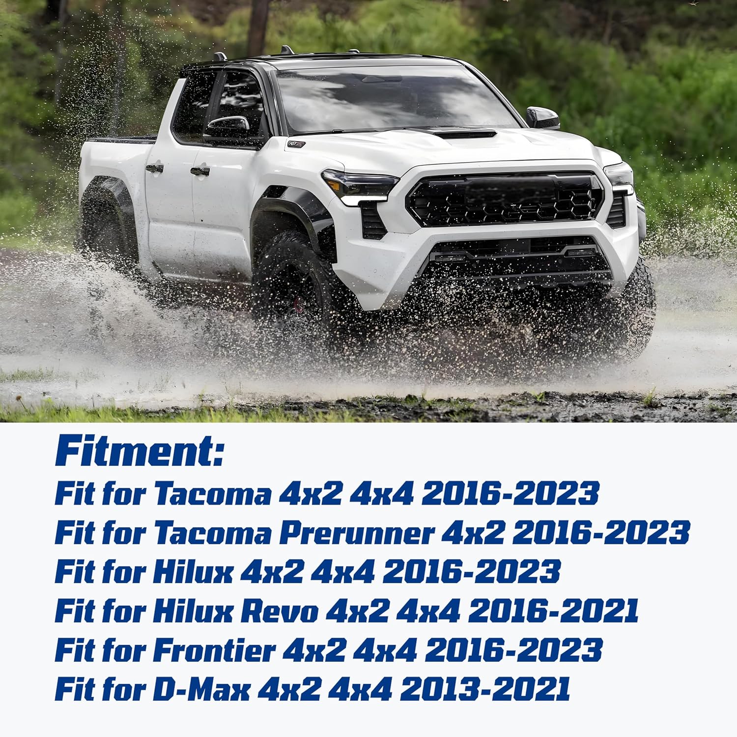 Helper Suspension Springs Kit Fit for Toyota Tacoma Hilux Frontier D-Max 4x2 4x4 2013 2014 2015 2016 2017 2018 2019 2020 2021 2022 2023 Rear Suspension Helper Springs Replace SSR-612-40