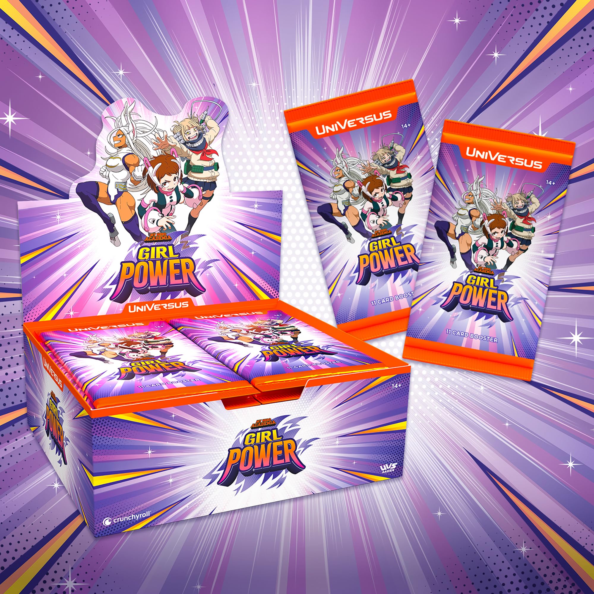 Universus My Hero Academia: Girl Power Booster Display - Includes