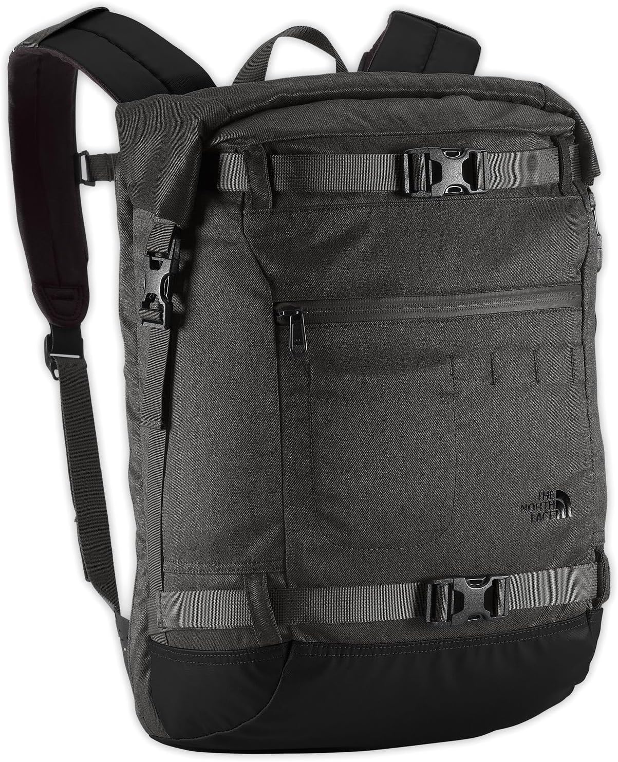 The North Face Pickford Rolltop Backpack - 1650cu in Tnf Black Heather/Graphite Grey, One Size