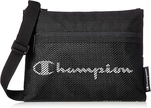 Amazon チャンピオン ショルダーバッグ サコッシュ メッシュポケット ソルト ブラック ショルダーバッグ