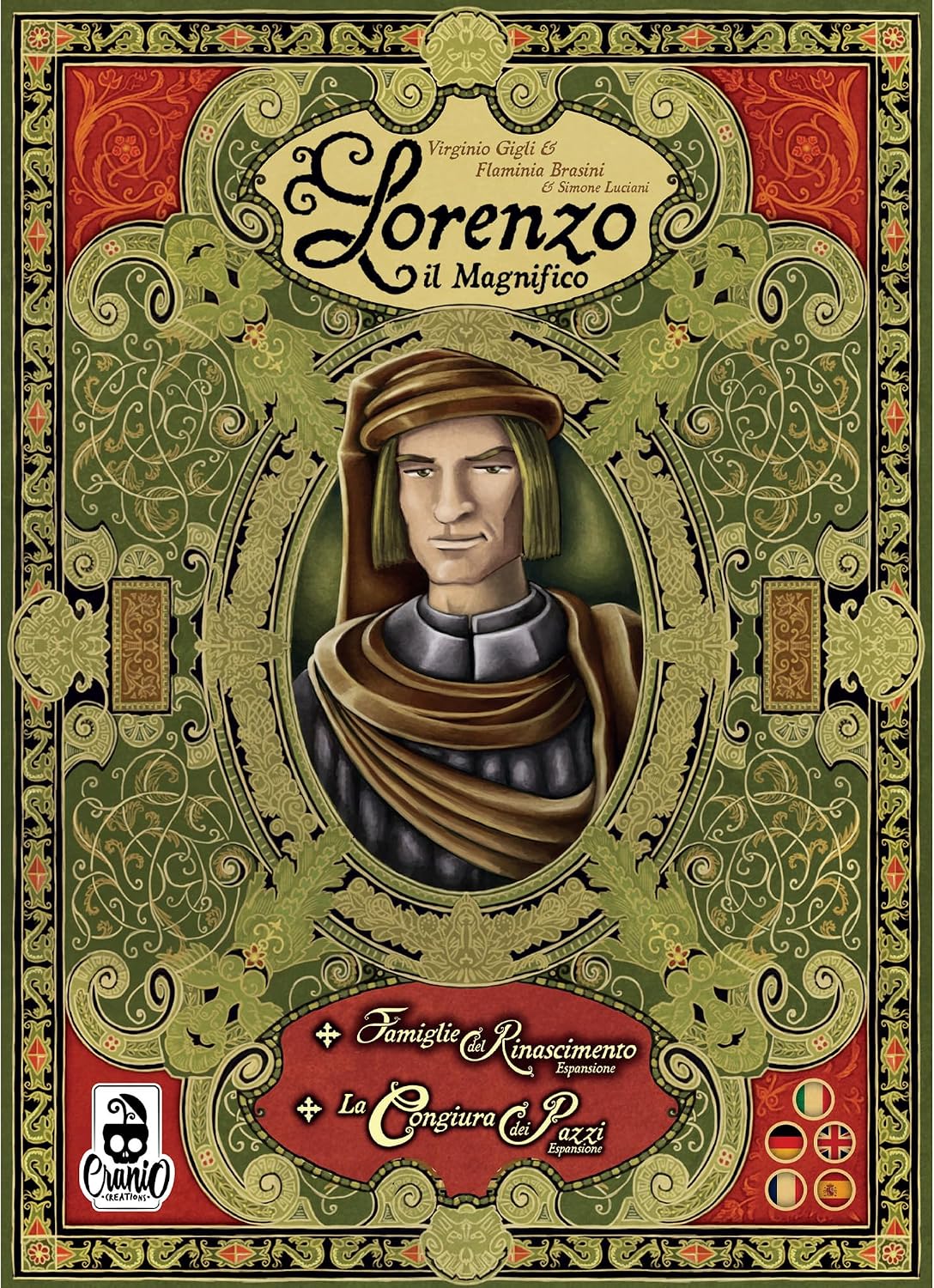 Lorenzo Il Magnifico Board Game 2nd Edition - Strategy Game for Teens and Adults, Fun for Family Game Night, Ages 12+, 2-5 Players, 90 Minute Playtime, Made by Cranio Creations
