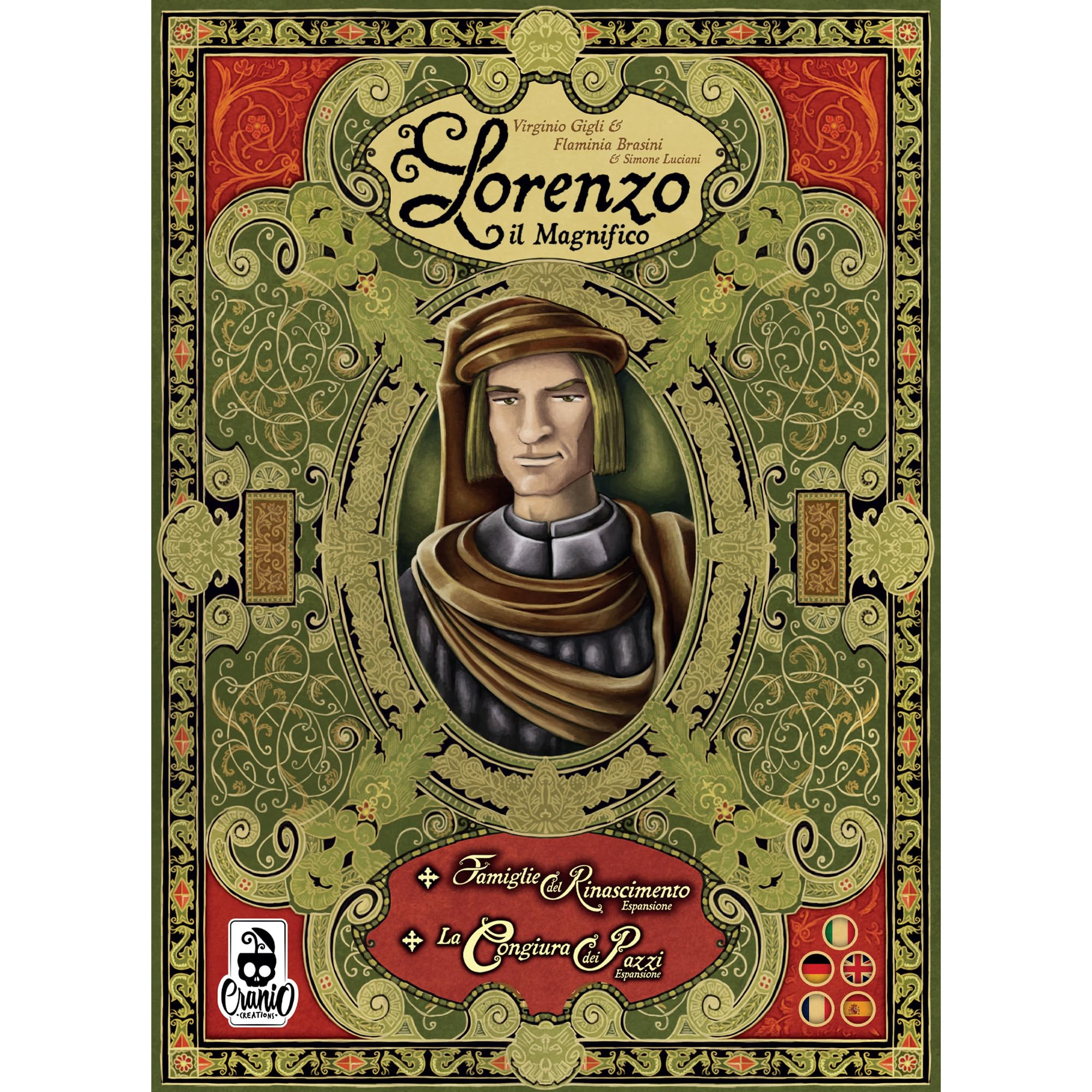 Lorenzo der Wspaniały: Deluxe Edition - Cranio Creations - Multilingual - Worker Placement dla 2-5 osób - 12 lat