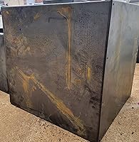 Vista 5 de Maceta cuadrada de acero grande - Macetero - Jardineras para exteriores - Maceta en cubo