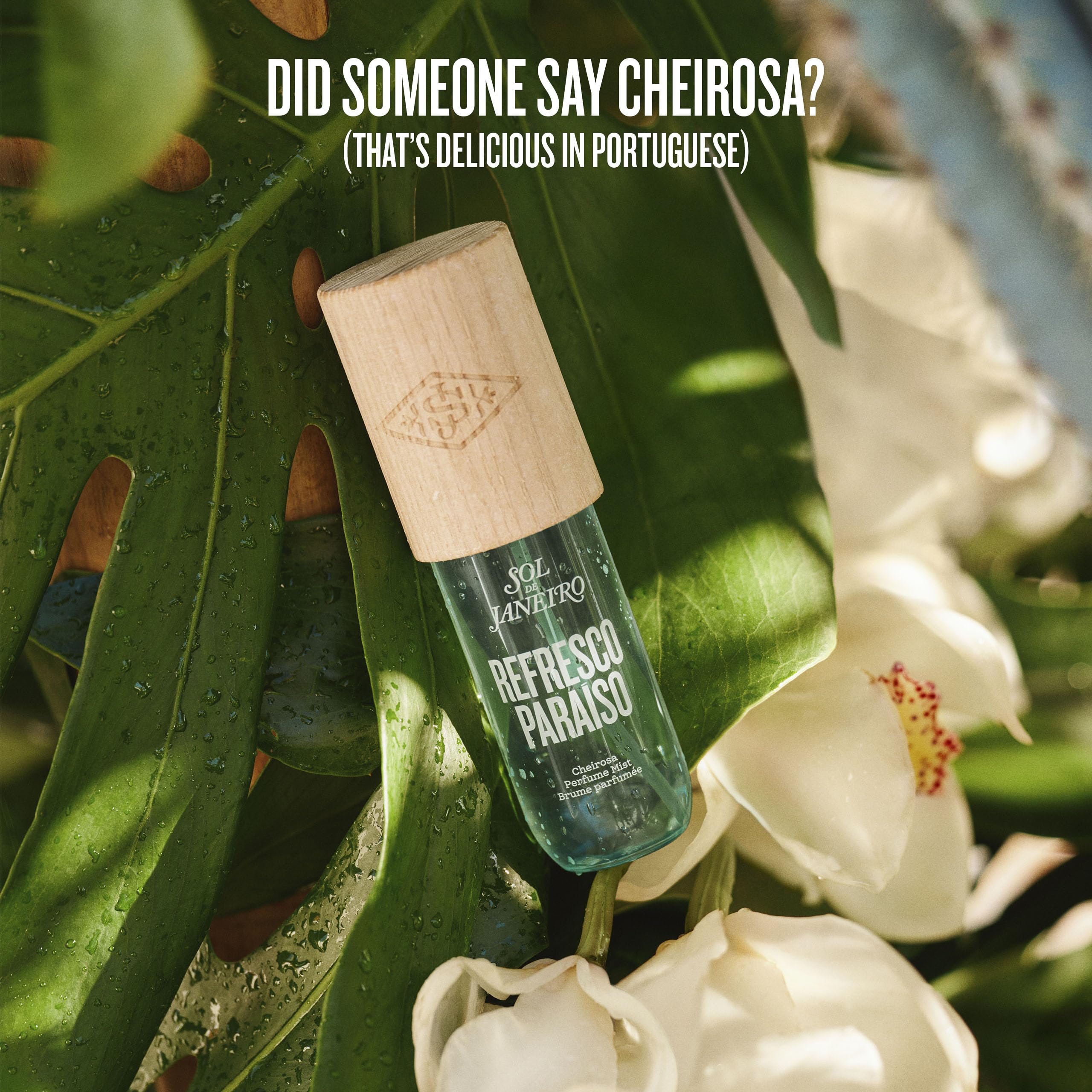 Sol de Janeiro Refresco Paraíso Limited Edition Perfume Mist, spray per il corpo, brezza marina, orchidea, liquido